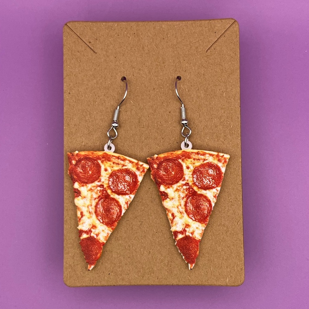 Pizza Earrings